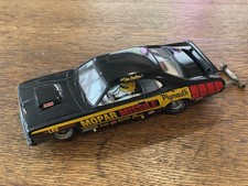 1/24 Scale Slot Car Drag Dragster Plymouth Duster Black.