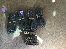LOT of 5 Verifone 24173-02-R 2M Cable Purple 5 MX900-02 ethernet modules