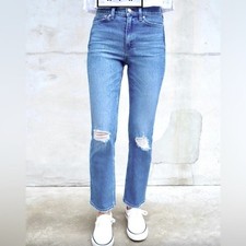 AYR yes yes yes high rise straight leg jeans 28 distressed