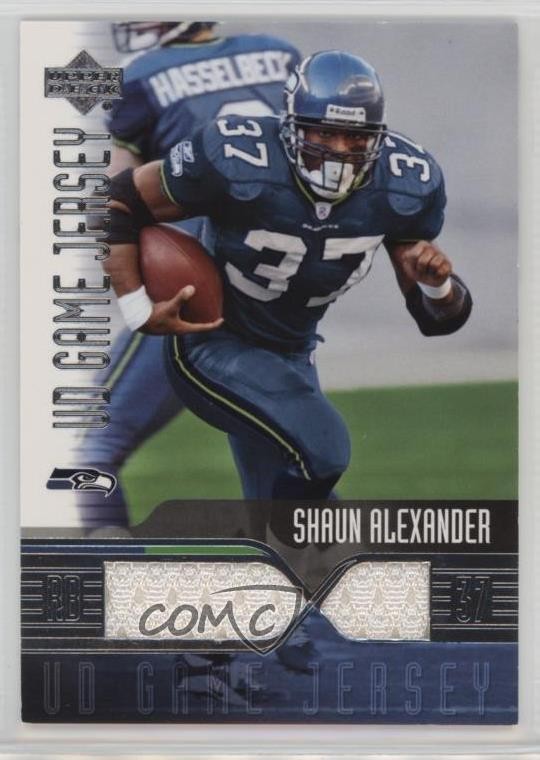 2004 Upper Deck UD Game Jersey Shaun Alexander #SA-GJ h9z