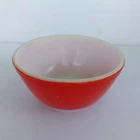 1940s Pyrex Primary Colors Red Mixing Bowl – Rare Unnumbered First Edition