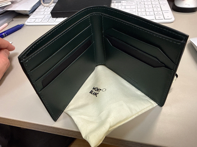 Montblanc Extreme 3.0 6CC British Green Leather Wallet NIB Full