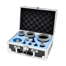 DT-DIATOOL 10pcs Diamond Drill Bits Set Porcelain Tile Marble Hole Saw Cutter