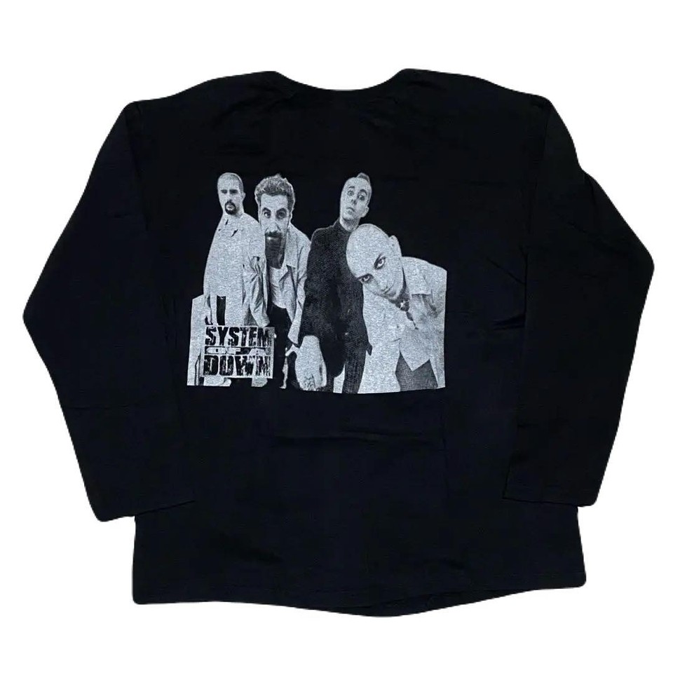 90s 00s SYSTEM OF A DOWN Band T-shirt Long Sleeve XL | eBay