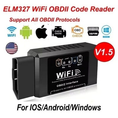 ELM327 WiFi OBD2 V1.5 Car Scanner Code Reader for Android iOS PC