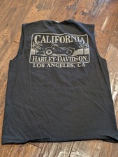 2011 2014 Harley-Davidson Sleeveless Tank Top Los Angeles, California Shirt Lage