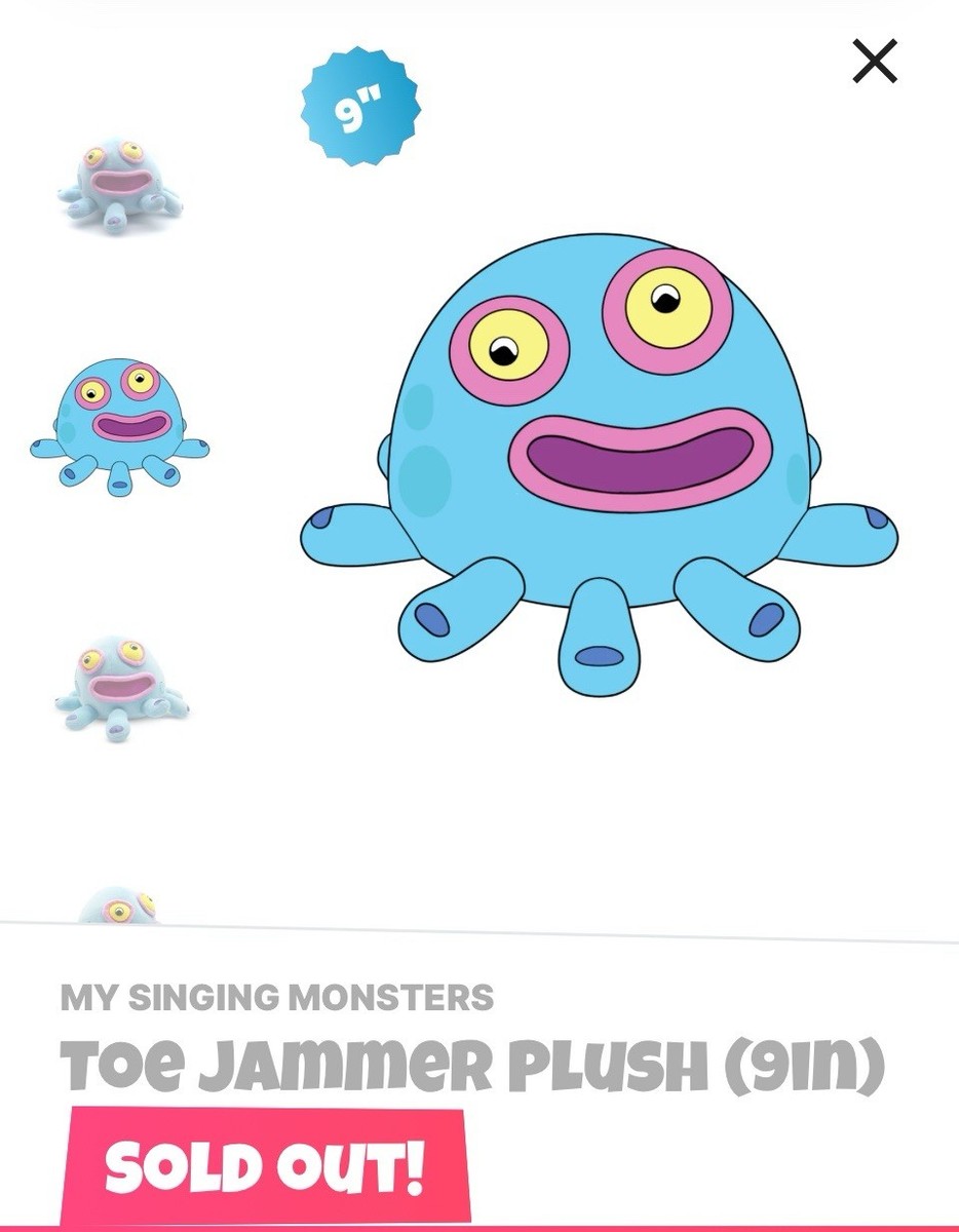 Youtooz * Toe Jammer * My Singing Monsters * 9 Plush * New * Sold Out * In  Hand | eBay
