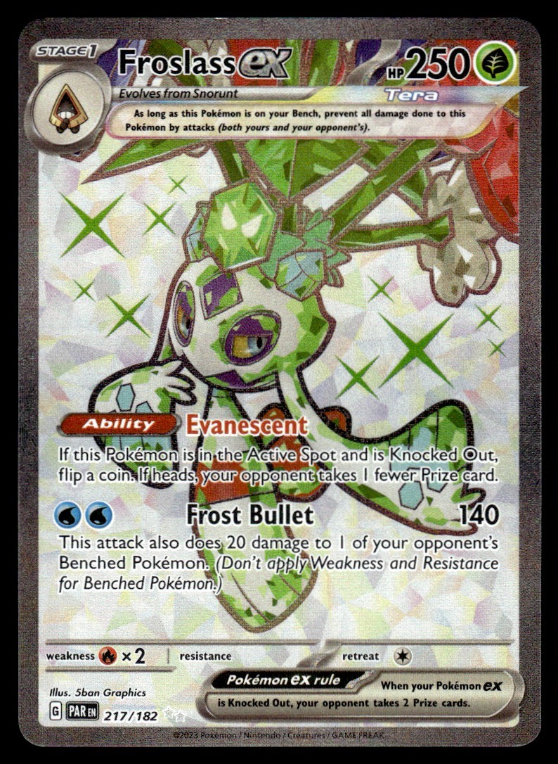 2023 Scarlet & Violet Series - Paradox Rift Froslass ex Ultra Rare #217