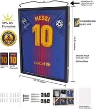 Football Jersey Frame Display Case Jersey Shadow Box Memorabilia Acrylic Clear