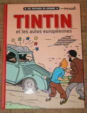 Album TINTIN et LES AUTOS EUROPEENNES Hachette 2022 Hergé voiture BD