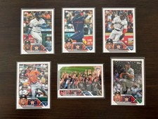 Houston Astros 2022 World Series Baseball Card Lot (6)
