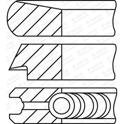 1X 73 5 26-7-231 KOLBENRINGSATZ PASST ZU: FORD B-MAX C-MAX II ECOSPORT FIESTA