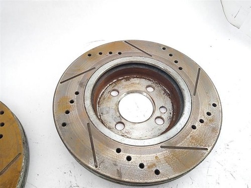 02 03 04 05 06 BMW Mini Cooper Brake Rotor Set Of 4 Drilled & Slotted - Picture 9 of 12