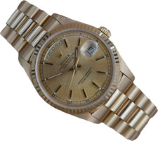 Rolex DayDate 18238 Gold Watch - Box, Booklets Circa 1990