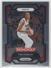 #71 Tina Charles 2024-25 Prizm Monopoly WNBA Base Atlanta Dream