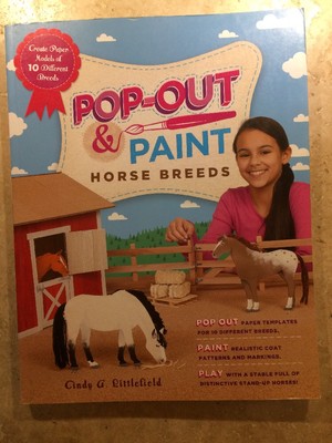 POP-OUT & PAINT HORSE BREEDS Create Paper Models by Cindy Littlefield Kids Craft