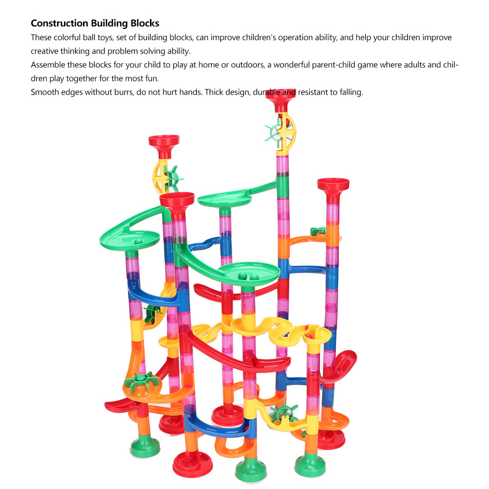 109PCS DIY Ball Track Construction Child Building Blocks Toys