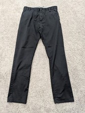 Quiksilver Chino Pants Youth Boys 27 Regular Fit Stretch Black Casual