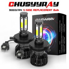 For 1999-2000 Honda Civic Ek9 H4 9003 Led Headlight Bulb Kit 6k White Hilo Beam