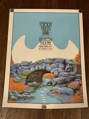 2024 9/25 Tedeschi Trucks Band Poster Tour Beacon NYC Deuces Wild # d 35/80 RARE