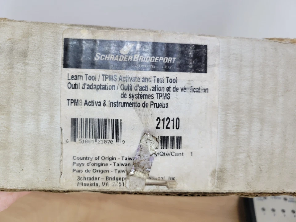 Herramienta de activación de prueba Schrader Bridgeport 21210 TPMS DBL3 90-9013 Foto 3 de 4