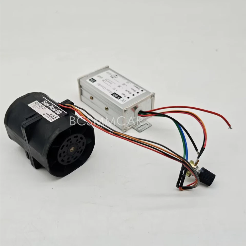 Electric Turbine Turbo Boost Intake Fans SAN ACE60 3.2A W/Stepless Controller Foto 4 de 4