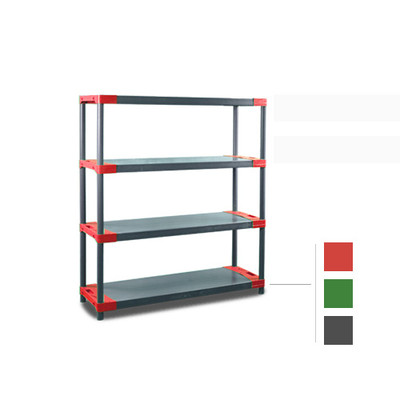 Plastikregal*138x100x46 Steckregal Werkstattregal 4 Fachböden*120-160kg je Boden
