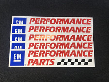 Gm Performance Parts Original Racing Stickers 5 Pack Size 18x 3 34 Gm Performance Parts Original Racing Stickers 5 Pack Size 18x 3 34