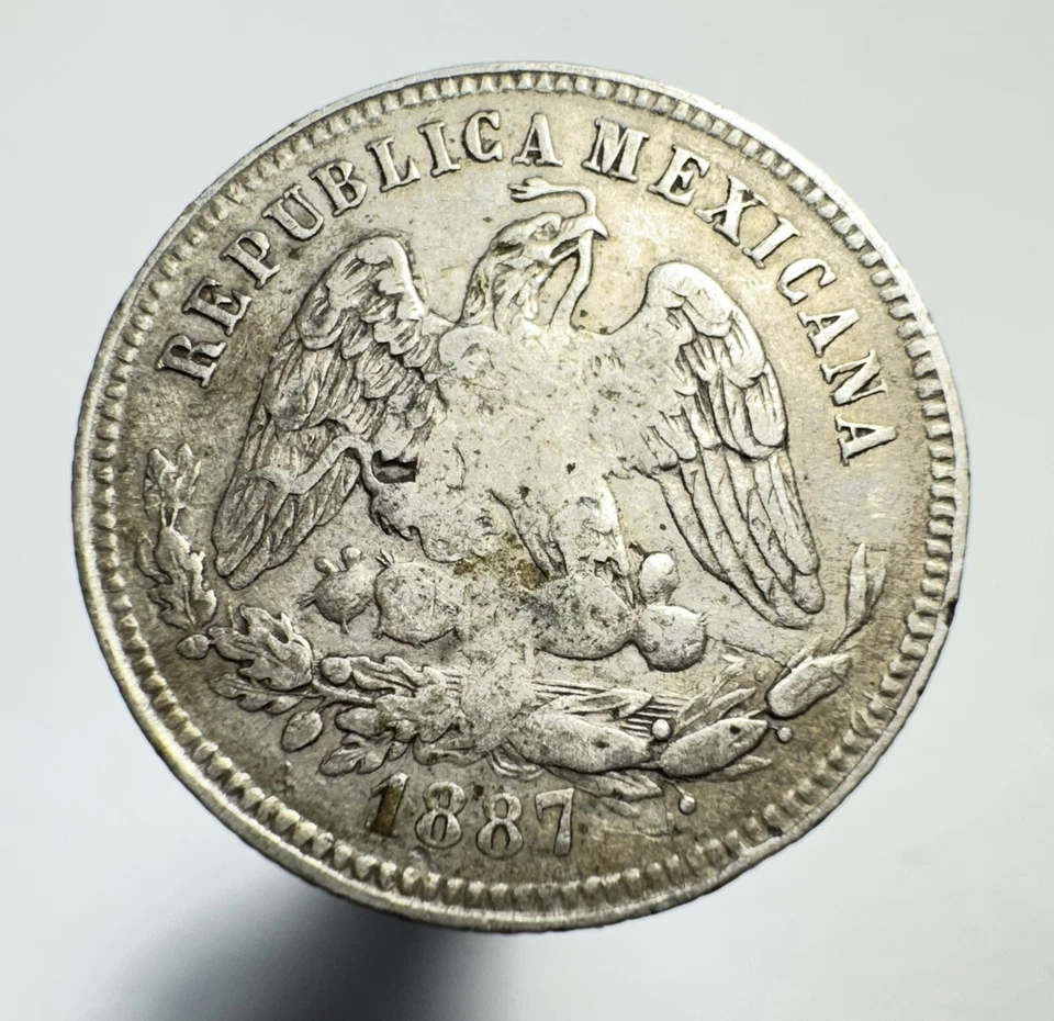 1887 Mexico 25 Centavos PiH -0169 - Image 2 of 2