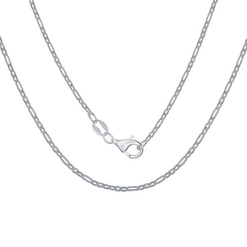VINTAGE STERLING SILVER TWISTED DNA DESIGN 18 INCH NECKLACE