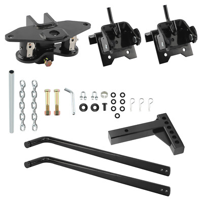 Round Bar Weight Distribution Hitch System for RV Trailer 1000lb Tongue Weigh 2''