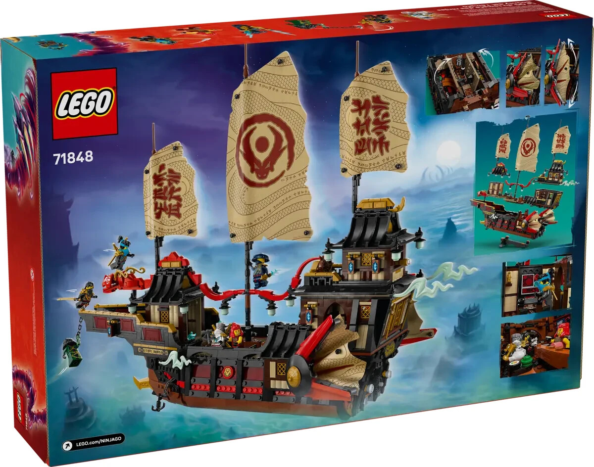 LEGO 71848 Temple Battleship Bounty 2387 PCS LEGO NINJAGO June-1