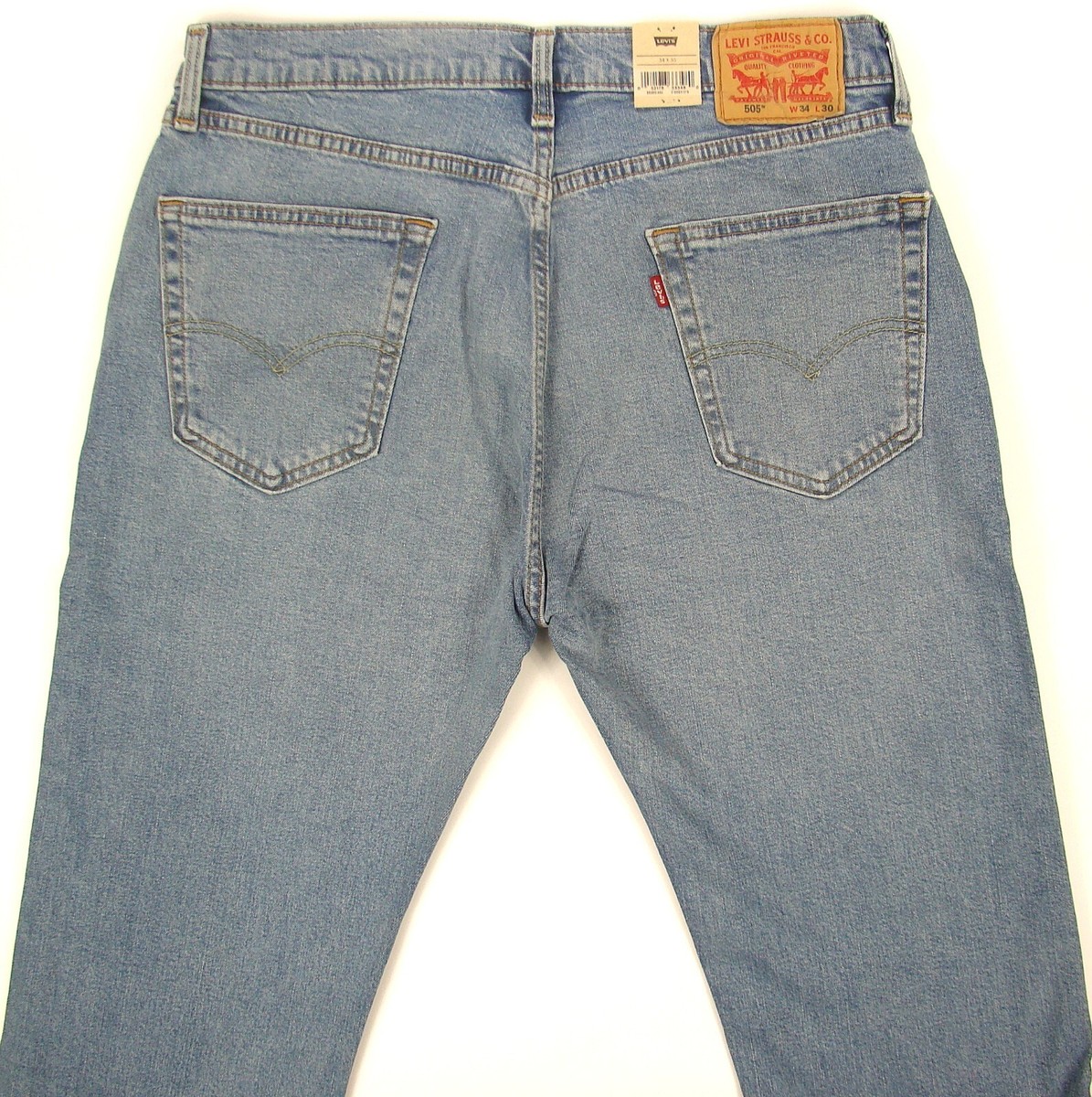 Levi's 505 Men's Jeans New Size 34x30 Stretch Regular Fit FREE