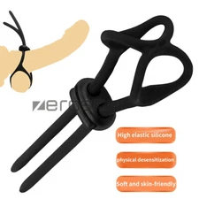 Reusable Ball-Scrotum-Stretcher-Ring-Penis Enhancer Delay Ejaculation for MALE