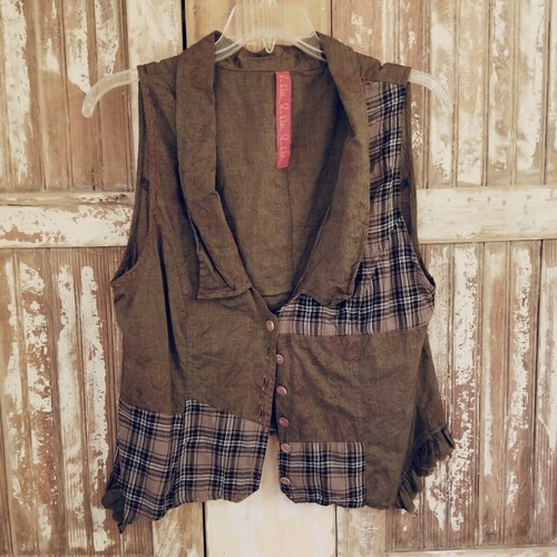 ewa i walla Plaid Top XL
