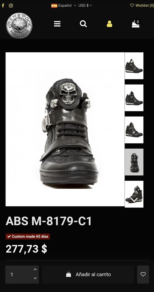 Newrock моды готический стиль M-8179-C1-37  - Изображение 4 из 4