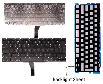 Für Laptop Tastatur für Macbook Air 11'' A1370 2011 A1465 2012 mit Hintergrundbeleuchtung UK