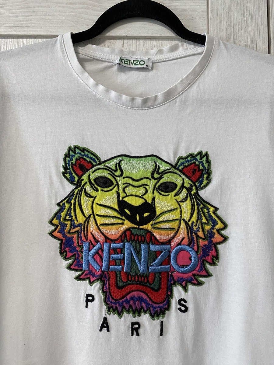 【関税&送料込】Kenzo White Cotton T-Shirt T-shirt Kenzo White size M International in Cotton - 41362158