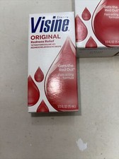 2 STERILE VISINE ORIGINAL REDNESS RELIEF TETRAHYDROZOLINE HYDROCHLORIDE Read