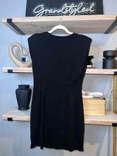 ASTR the Label Womens Black Round Neck Mini Dress, Concealed Back Size XL