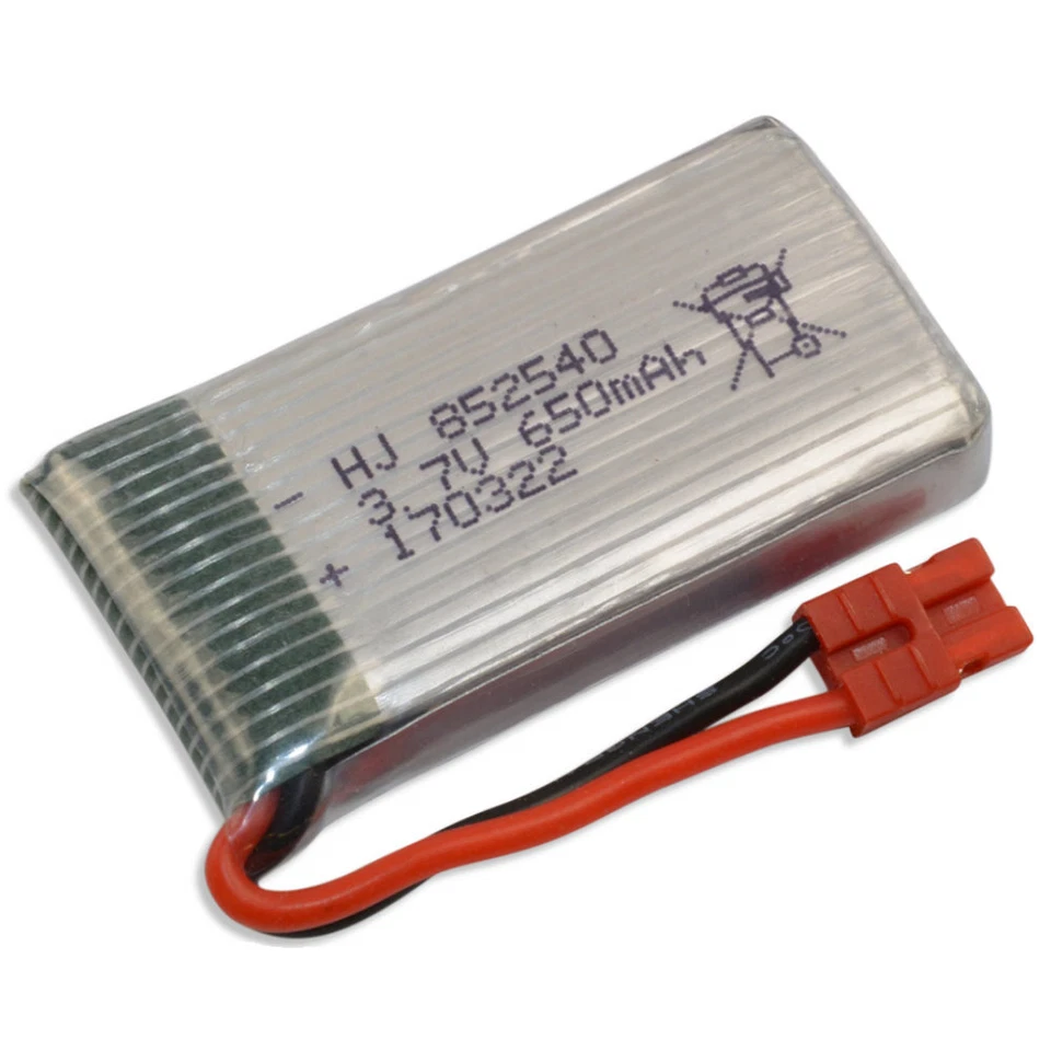 1x Batterie / Pile Lipo 650mAh 1S 3,7 V 20C pour Syma X5 Hw HC Wifi Drone - Photo 1/1
