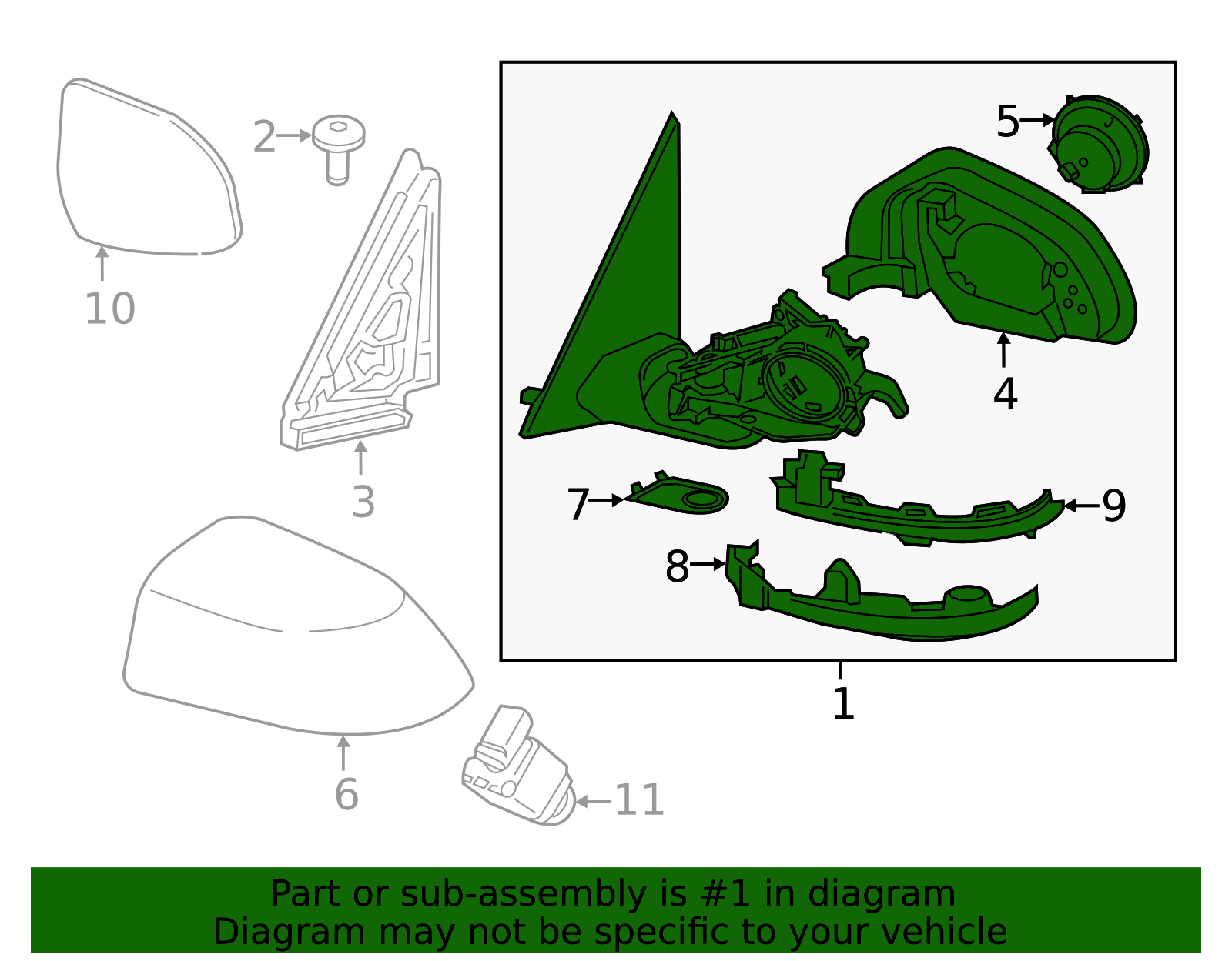 Genuine BMW Mirror Assembly 51168738349 | eBay 