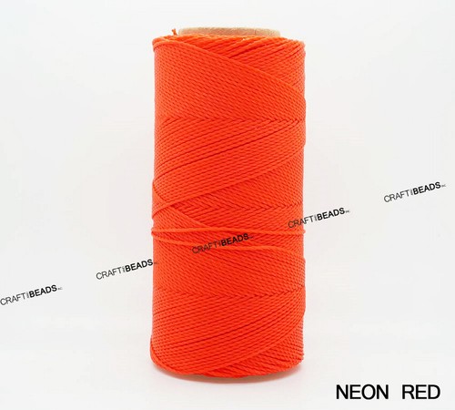 0.5MM Waxed Polyester Linhasita Cord Macrame Bracelet Thread String 368yds Spool - Picture 47 of 83