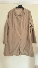 Austin Reed Womens 80's Camel Button Up Trench Coat