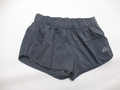 ADIDAS CLIMALITE Size S3" Womens Black Stretch Waist Lined Running Shorts  691