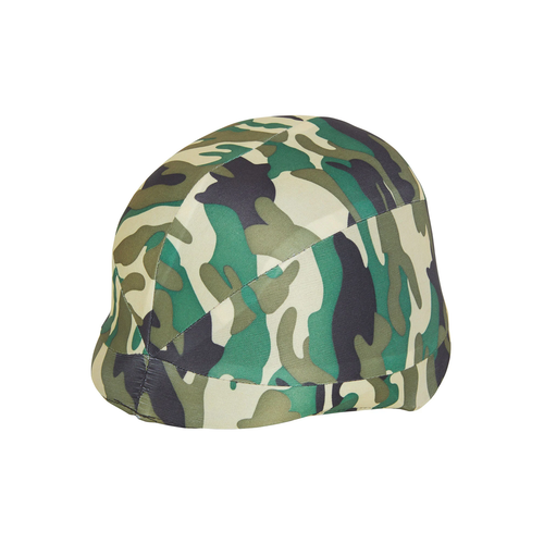 Dutch soldier in a new uniform in NFP camouflage lying on the ground Stock Photo
