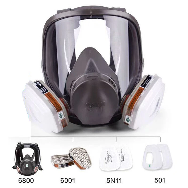 7 in 1 3M 6800 Painting Spraying Respirator Gas Mask Industry Chemcial Full Face - image 3 of 4