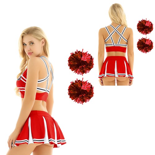 Cheerleading Costume Women High School Musical Costume Halloween Fancy Dress - Picture 7 of 75