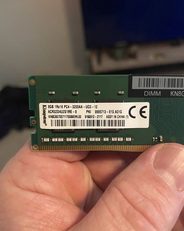 8 GB (1X8 GB) Mem Ram 2666 MHz para PC para juegos Acer Predator Orion de CMS d24 Foto 2 de 4