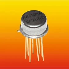 1YO101А LOT OF 2 MICROELEKTRONICS OPERATIONAL AMPLIFIER IC GOLD TO99-8 LM101A